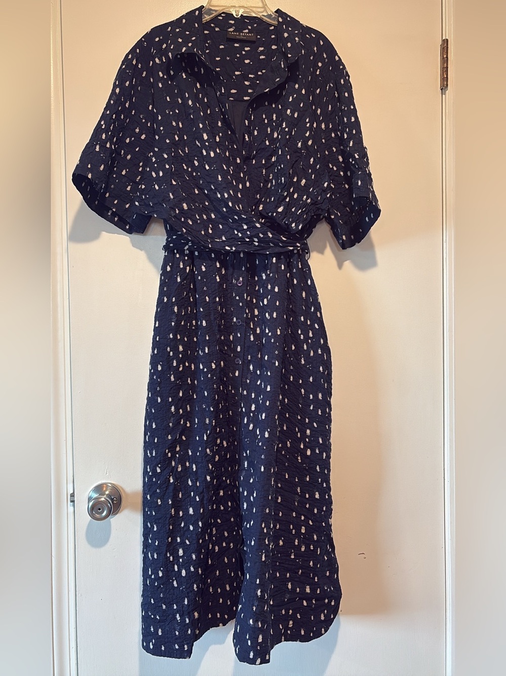 Lane Bryant size 20, 100% cotton dress with waist ties